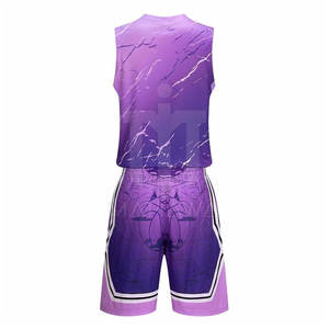 Nouvel ensemble d'uniformes de basketball personnalisables, style tendance, sans manches, 100 % polyester, séchage rapide, design respirant, haute qualité - Product Image 3
