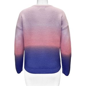 เสื้อสเวตเตอร์ขนแกะเมอริโนสำหรับผู้หญิง รุ่น Space Dye FW23 แขนยาว คอกลม ถักนิตติ้งสำหรับฤดูหนาว โลโก้ด้านหน้า เนื้อหนา ระบายอากาศได้ดี - Product Image 2