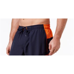 Slip da bagno sportivo Speedo da uomo blu navy-arancione, taglia S, sexy, in poliestere ed elastan, stampato, per la spiaggia - Product Image 2