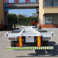 Semi-remorque porte-conteneurs squelette de 20 pieds avec attaches de conteneur pour fabricant de remorques utilitaires