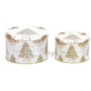 2.5L round Metal Canister Ø175x110 mm Jolly <b>Tool</b> <b>Storage</b> Container - Product Image 1