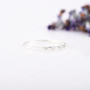 Anillo clásico, joyería para mujer, joyería de estilo bohemio de plata, Plata de Ley 925, Topacio blanco, piedras preciosas, anillo hecho a mano, regalo para esposa - Product Image 5