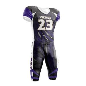 Camisetas de Fútbol Americano Sublimadas Personalizadas al por Mayor, Cortas, 100% Poliéster, Anti-UV, Alta Calidad, Cómodas, Precio Razonable - Product Image 1