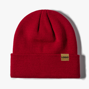 Gorro de Invierno de Moda ODM para Adultos, Gorro de Punto con Diseño de Waffle, Gorro Personalizado con Bordado de Personajes, Gorro de Punto Acanalado Liso Negro, Estilo Invernal, Gorro Jacquard - Product Image 2