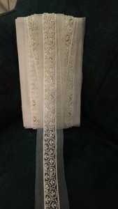 Tela de encaje con cuentas bordadas de alta calidad al por mayor con flores 3D, lentejuelas, perlas y tul brillante para Boda nupcial - Product Image 3