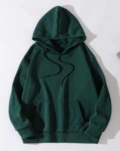 Sudaderas Casuales de Invierno para Hombre, Color Sólido, 100% Algodón, Corte Regular, con Bolsillo, Transpirables, Ropa de Moda - Product Image 5