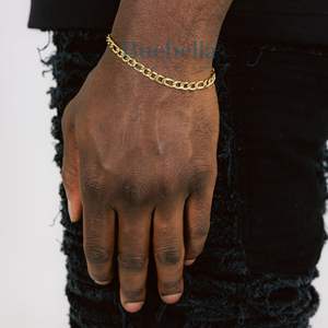 18K Gold and 925 Sterling <b>Silver</b> Plated Moissanite <b>Bracelet</b> Cuban Link Wholesale Jewelry for <b>Men</b> <b>Men's</b> <b>Bracelets</b> & Bangles - Product Image 2