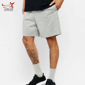 Short de gymnastique de compression pour hommes avec poche, vêtements de fitness et d'entraînement décontractés, shorts à motifs solides, brodés, vente en gros - Product Image 6