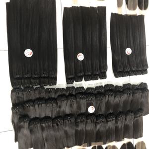Extensiones de cabello humano remy brasileño, pelo liso de doble estiramiento, cutícula, venta al por mayor, 12A - Product Image 1