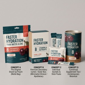 OEM ODM Marca Privada Personalizada, Mezcla de Bebida Electrolítica Hidratante, 8 Vitaminas, 16 Sobres, Sabor Cereza, Suplemento Deportivo - Product Image 3