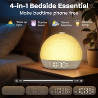 Produits de dropshipping 2026 : Lampe de chevet LED effet lever de soleil, Machine à bruit blanc, Réveil sonore, Agent de dropshipping