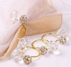 Anillo para servilletas con diamantes de imitación para Hotel, de refractex, hecho en la India, calidad, bajo precio - Product Image 4