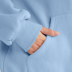 Nouveautés : sweats à capuche pour femmes pour l'hiver |   Sweat à capuche streetwear en molleton épais et surdimensionné |   Sweat-shirt à capuche uni en coton 100% à manches longues - Product Image 5