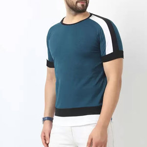 Vêtements de sport pour hommes haut athlétique séchage rapide serré décontracté musculation Polyester T-Shirt Fitness Ringer T-shirts pour hommes - Product Image 4