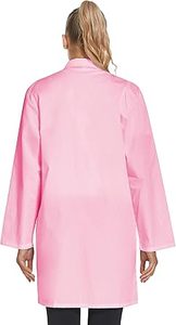 Veste de médecin de laboratoire médical d'hôpital en gros blouse longue rose uniforme de médecins de sexe féminin Service médical OEM dentaire respirant - Product Image 2