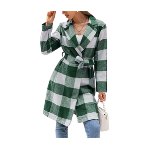Abrigo de cuero personalizado para mujer, nuevo producto, abrigo largo de cuero a la moda, de alta calidad, venta al por mayor - Product Image 6