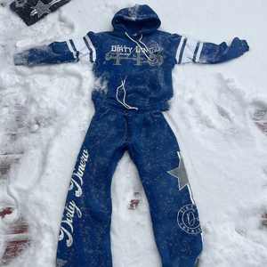 Survêtement Vintage Délavé Surdimensionné 100% Coton 65% Polyester (Polaire) 35% à 320 GSM OEM Personnalisé Homme de Haute Qualité 360 pour Hommes - Product Image 5