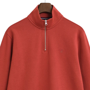 Red Quarter <b>Zip</b> Sweatshirt Unisex Stylish Pullover Soft Fabric Comfortable Long Sleeve Casual Fashionable <b>Zip</b> Sweatshirt Cozy - Product Image 2