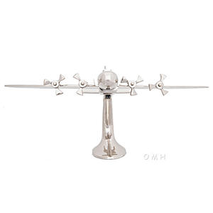Alum <b>Aeroplane</b> Vintage Metal Aircraft <b>Model</b> Classic Aviation Decor 33Lx57.2Wx26.7H cm - Product Image 5