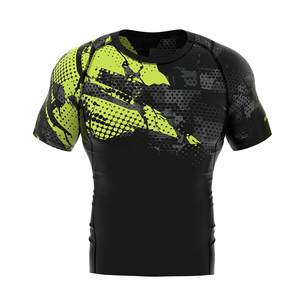 Hot Sale Adults Men's Sublimation <b>Rash</b> <b>Guards</b> Short Sleeve Crew Neck Slim Fit Men Fighting Training Breathable <b>Rash</b> <b>Guard</b> - Product Image 1