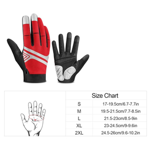 Gants de vélo en gel de qualité supérieure, vente chaude, personnalisés, en gros, gants de vélo pour hommes, gants de vélo à doigts antichocs - Product Image 4