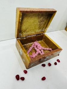 Joyero de lujo Talla de mármol natural azul Superventas de alta calidad Producto indio con hermoso diseño hecho a mano - Product Image 3