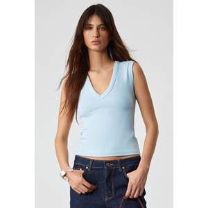 Chemisier sans manches à col en V slim pour femme GRIMELANGE Lescosa - Product Image 2