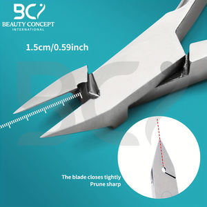 Coupe-ongles facile à utiliser, antidérapant, en acier inoxydable, service OEM, qualité supérieure, coupe-ongles de podologie, ouverture large des lames - Product Image 3