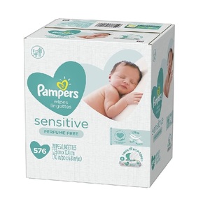Pampers Lingettes pour bébé sensibles à base d'eau Lingettes pour bébé hypoallergéniques douces et douces Pack en vrac à vendre pas cher - Product Image 1