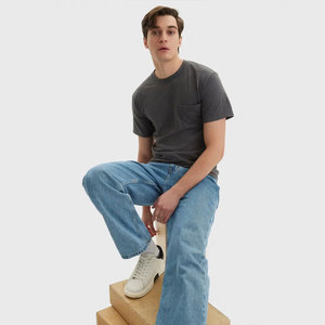 Trendy Men's Streetwear T-<b>Shirt</b> 180Gsm Soft Blank Cotton Multi-Color Custom Logo <b>Pocket</b> 100% Cotton Own Design - Product Image 5