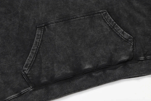 Sudadera con Capucha para Hombre de Alta Calidad, con Bolsillo, Estilo Pullover, Gruesa, Lavada al Ácido, Desgastada - Product Image 5