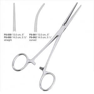 Pinzas Kelly Premium, Instrumentos Quirúrgicos Manuales de Acero Inoxidable, Curvas y Rectas, Certificación CE ISO13485, Uso Hospitalario, SurgiRight - Product Image 1