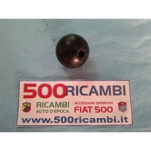 Pomo de Palanca de Cambios de Plástico Genérico para FIAT 500 R y 126 POMELLO, Redondo, Negro - Product Image 1