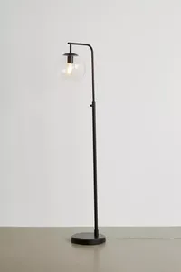 Meilleure qualité fer lampadaire verre transparent Globe abat-jour moderne noir poudre enduit cadre pour salon Offre Spéciale décoratif - Product Image 3