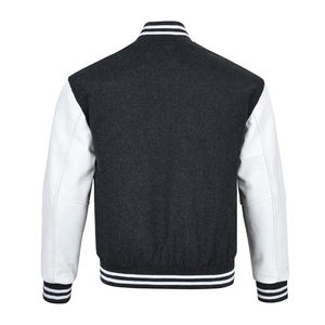 Chaqueta de bombardero de uniforme de béisbol personalizada para hombre de otoño, ropa de calle, chándal informal, abrigo de marca Varsity de cadera caliente para invierno - Product Image 3