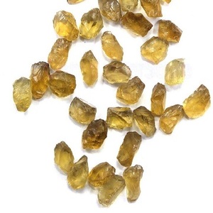 10 pierres précieuses en vrac de Quartz ours naturel jaune brunâtre 12-14 MM pierre brute taillée à la main pour la fabrication de bijoux - Product Image 1