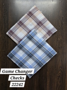 Tissu de chemise en pur coton de changeur de jeu de qualité supérieure à l'exportation motif teint en fil tissé pour les vêtements des garçons et des filles - Product Image 6