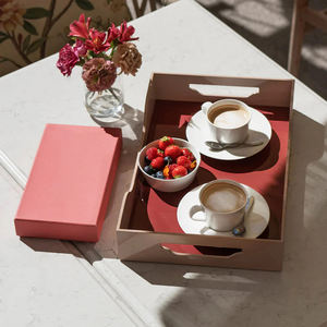 Bandeja Minimalista de Laca, Bandeja Decorativa para Servir, Acabado Liso, Elegante Bandeja de Exhibición para Mesa de Comedor, Mesa de Centro y Decoración del Hogar - Product Image 6