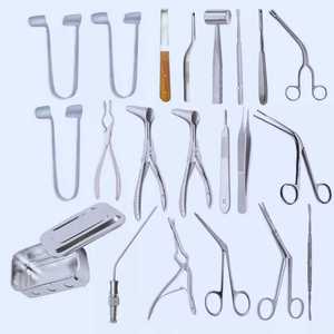 ENT ชุดเครื่องมือผ่าตัดแบบแมนนวลเนื้อเยื่ออ่อน (SMR) 21ชิ้นทำจากสเตนเลสได้รับการรับรองจาก CE โรงพยาบาล - Product Image 2