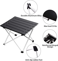 Vente en gros de table pliable de haute qualité en aluminium 6061 ultraléger, couleur personnalisée, petite table de camping pliante pour le camping