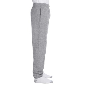 Adult Men's Fleece Open Bottom Sweatpants Pockets 100% Cotton Eco-Friendly Breathable Winter Casual Style <b>Drawstring</b> Sweatpants - Product Image 5