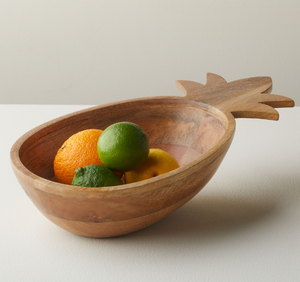 Bol à salade personnalisé Bol en bois en forme d'ananas Prix raisonnable Bol à fruits en bois naturel - Product Image 2