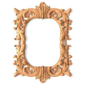 Exquisite Antique <b>Wooden</b> <b>Mirror</b> <b>Frame</b> with Unique Carvings for Vintage-themed Hallway and Entryway Decor at Great Rate - Product Image 1