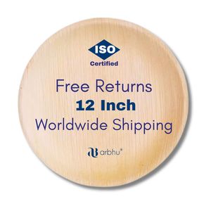 Matériau jetable semblable à du bambou de haute qualité Logo personnalisé assiettes rondes carrées en feuille de palmier bols plats pour dîners fêtes Camping - Product Image 1