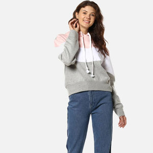 Meilleure vente sweats à capuche en polaire à capuche d'hiver pour femmes en coton respirant Service OEM à séchage rapide Logo avant Design anti-rides uni - Product Image 5