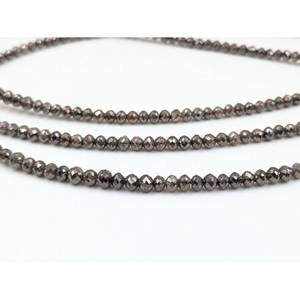 Diamants champagne facettés 100 % naturels de haute qualité, perles rondes de 3 à 4,5 mm, excellente collection de diamants champagne - Product Image 2