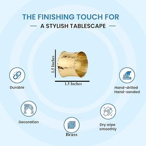 Increíbles servilleteros de aleación de latón para reuniones familiares diarias y decoraciones para fiestas, gran acento de mesa para mesas de comedor - Product Image 2