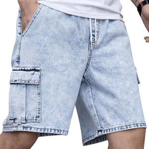 Pantalones cortos de mezclilla para hombre de diseño personalizado OEM ropa de verano de algodón transpirable con impresión de logotipo y fabricación de etiqueta privada - Product Image 5