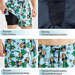 กางเกงขาสั้นออกกำลังกายผู้ชาย คุณภาพสูงจากโรงงาน OEM ผลิตจากผ้าสแปนเด็กซ์/คอตตอน ระบายอากาศได้ดี เป็นมิตรต่อสิ่งแวดล้อม แห้งเร็ว สไตล์สตรีทแฟชั่น - Product Image 5