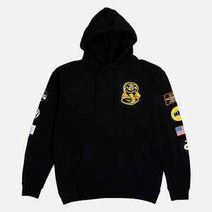 เสื้อฮู้ดดี้ทรงโอเวอร์ไซส์สไตล์วินเทจผ้าฝ้าย 100% สำหรับฤดูหนาว แบบครอป แต่งลายปะติดปัก ลุคทำเก่า ซักฟอก - Product Image 1